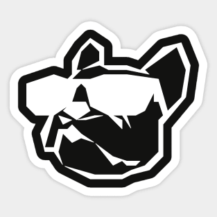 Pug In Shades Sticker